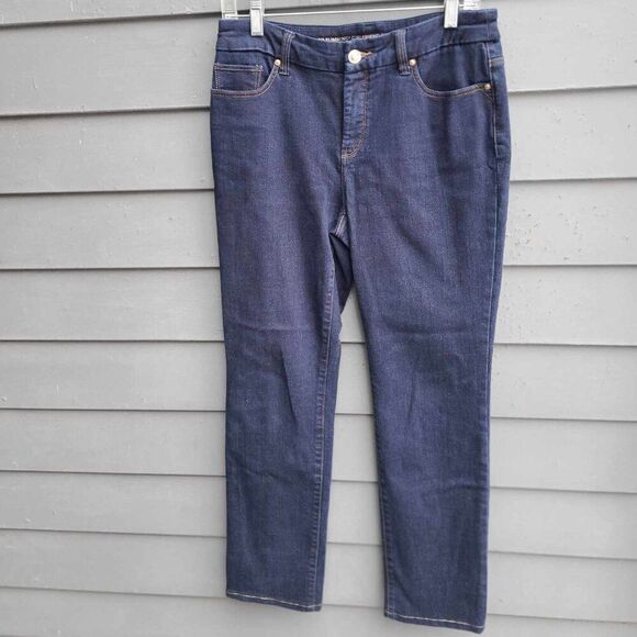 Chicos So Slimming Girlfriend Slim Leg Jeans size 4R - Picture 1 of 13